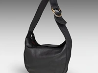 A cartier trinity ring, black leather shoulder bag 20 x 28 x 6 cm. (7.87 x 11.01 x 2.35 in.) - afbeelding 3 van  10