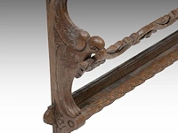 A carved oak wall hanging plate rack or shelf, late 19thc 66 x 107 cm. (25.98 x 42.13 in.) - afbeelding 6 van  6