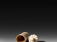 A carved sperm whale ivory phallic snuff box, late 19thc, l 13 cm - afbeelding 5 van  5