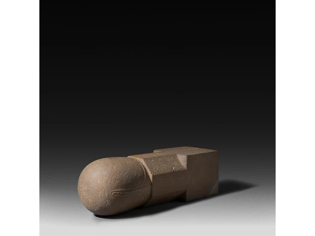 A carved stone lingam, khmer, cambodia, 9thc 38 cm. (14.96 in.) - afbeelding 4 van  4