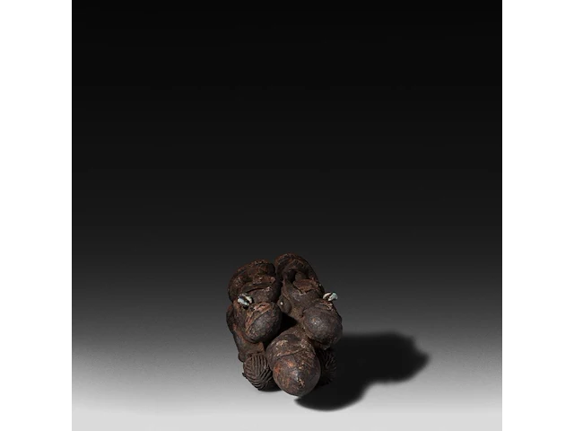 A carved wooden fon fertility statue, benin, early 20thc 30 x 12.5 cm. (11.81 x 4.91 in.) - afbeelding 5 van  6