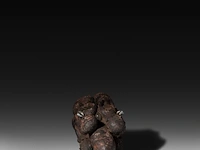 A carved wooden fon fertility statue, benin, early 20thc 30 x 12.5 cm. (11.81 x 4.91 in.) - afbeelding 5 van  6