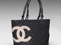 A chanel 'cambon ligne' tote bag and a chanel 'caviar' wallet - afbeelding 13 van  17