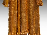 A charles and patricia lester haute couture gold coat in pleated silk - afbeelding 4 van  14