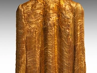 A charles and patricia lester haute couture gold coat in pleated silk - afbeelding 9 van  14