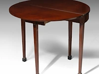 A charming directoire demi-lune fold-over side table, attrib. to the chapuis workshop 73 x 84.5 x 42 cm. (28.73 x 33.27 x 16.53 in.), frame: 71.5 x 84.5 x 84 cm. (28.14 x 33.27 x 33.07 in.) - afbeelding 7 van  9