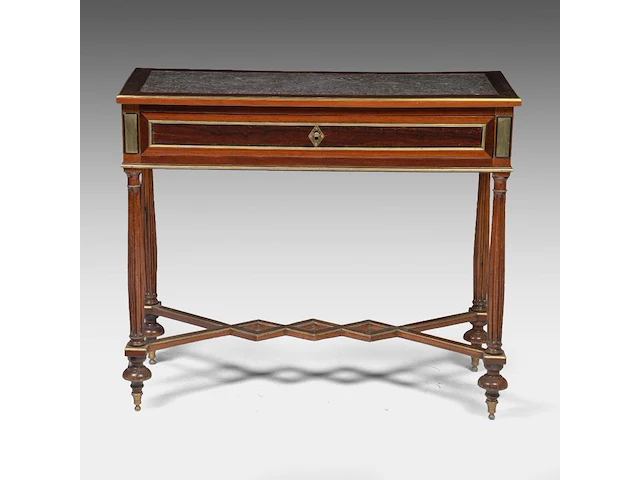 A charming louis xvi console table, ca. 1800 85.5 x 100.5 x 42.5 cm. (33.65 x 39.57 x 16.73 in.) - afbeelding 2 van  6