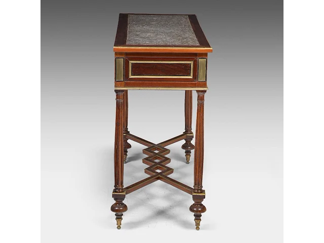 A charming louis xvi console table, ca. 1800 85.5 x 100.5 x 42.5 cm. (33.65 x 39.57 x 16.73 in.) - afbeelding 3 van  6