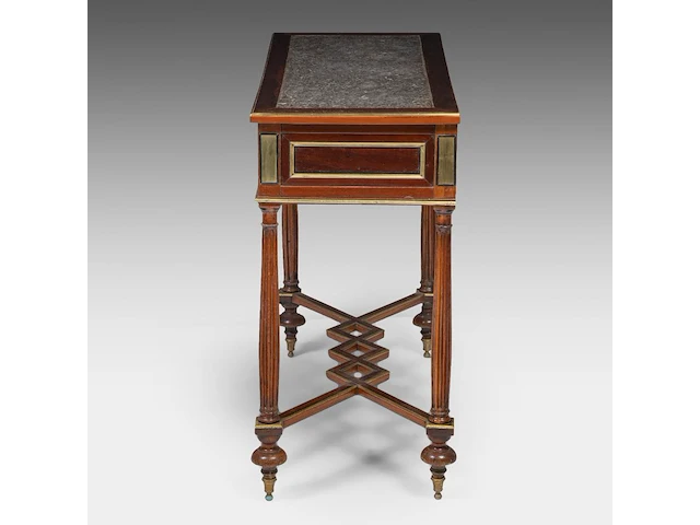 A charming louis xvi console table, ca. 1800 85.5 x 100.5 x 42.5 cm. (33.65 x 39.57 x 16.73 in.) - afbeelding 5 van  6