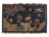 A chinese baotou/pao tou 'cranes in a landscape' large carpet, late 19thc/20thc, 191,5 x 287,5 cm - afbeelding 2 van  8