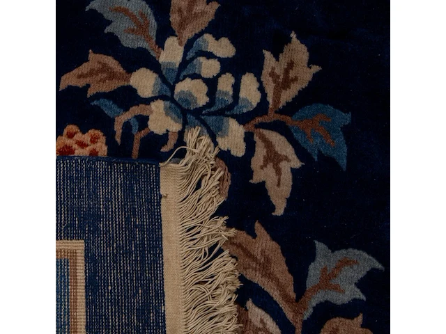 A chinese baotou/pao tou 'cranes in a landscape' large carpet, late 19thc/20thc, 191,5 x 287,5 cm - afbeelding 3 van  8