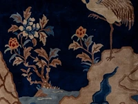 A chinese baotou/pao tou 'cranes in a landscape' large carpet, late 19thc/20thc, 191,5 x 287,5 cm - afbeelding 5 van  8