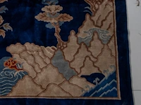 A chinese baotou/pao tou 'cranes in a landscape' large carpet, late 19thc/20thc, 191,5 x 287,5 cm - afbeelding 7 van  8