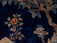 A chinese baotou/pao tou 'cranes in a landscape' large carpet, late 19thc/20thc, 191,5 x 287,5 cm - afbeelding 8 van  8