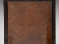 A chinese carved hardwood square table, late qing, h 81,5 - 94 x 94 cm - afbeelding 6 van  6