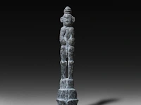 A chinese carved jade phallic figure with a phallic end, shang dynasty style 22.5 cm. (8.85 in.)