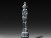 A chinese carved jade phallic figure with a phallic end, shang dynasty style 22.5 cm. (8.85 in.) - afbeelding 2 van  4