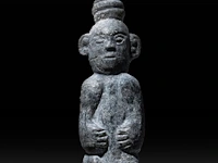 A chinese carved jade phallic figure with a phallic end, shang dynasty style 22.5 cm. (8.85 in.) - afbeelding 4 van  4