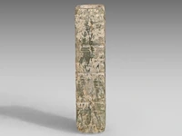 A chinese cong-form jade bead, han dynasty, l 5,2 cm - afbeelding 3 van  7