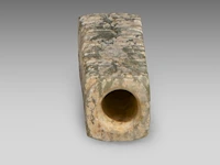 A chinese cong-form jade bead, han dynasty, l 5,2 cm - afbeelding 7 van  7