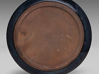 A chinese flambé-glazed shiwan ware narcissus bowl, seal stamped by the artist gao de jian, republic period, ø 40 cm - afbeelding 6 van  7