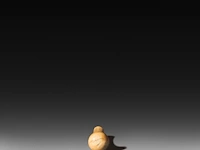 A chinese ivory dildo ending on a sphere with a silver collar, 19thc, total l 12,5 cm - w 3 cm - 80g (+) - afbeelding 3 van  6