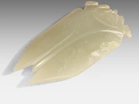 A chinese jade cicada, western han dynasty, h 6,8 cm - afbeelding 3 van  4