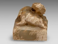 A chinese jade 'tiger' seal, western han dynasty or later, h 2,7 - 2,5 x 2,5 cm - afbeelding 6 van  8