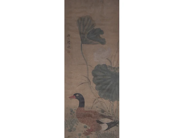A chinese 'one hundred treasures' wooden panel inset with carved minerals, qing - and a table, republic period - added a painting, qing dynasty - afbeelding 5 van  12