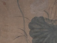 A chinese 'one hundred treasures' wooden panel inset with carved minerals, qing - and a table, republic period - added a painting, qing dynasty - afbeelding 5 van  12