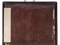 A chinese 'one hundred treasures' wooden panel inset with carved minerals, qing - and a table, republic period - added a painting, qing dynasty - afbeelding 9 van  12