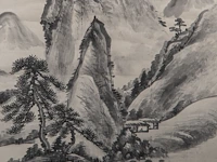 A chinese painting, 'mountainous landscape', ink on paper, signature reading da peng, 20thc, 78,5 x 52 cm - afbeelding 4 van  5