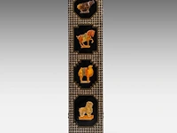 A chinese six-panel 'antiquities' chamber screen, 20thc/vintage, 40 x 183,3 cm (each panel) - afbeelding 6 van  13