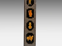 A chinese six-panel 'antiquities' chamber screen, 20thc/vintage, 40 x 183,3 cm (each panel) - afbeelding 8 van  13