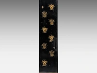 A chinese six-panel 'antiquities' chamber screen, 20thc/vintage, 40 x 183,3 cm (each panel) - afbeelding 13 van  13
