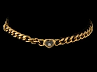 A chopard 'happy diamonds' bracelet in 18ct gold, l: 20 cm, weight: 20,6 g (+)