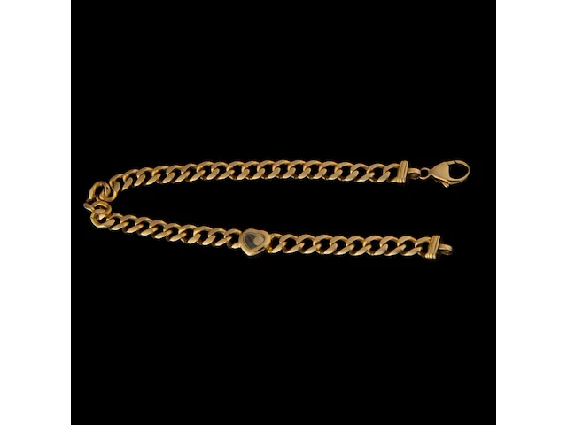 A chopard 'happy diamonds' bracelet in 18ct gold, l: 20 cm, weight: 20,6 g (+) - afbeelding 4 van  8
