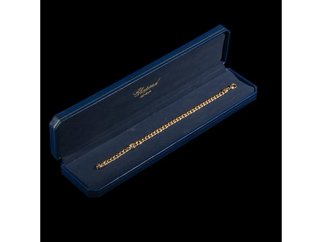 A chopard 'happy diamonds' bracelet in 18ct gold, l: 20 cm, weight: 20,6 g (+) - afbeelding 5 van  8