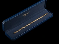 A chopard 'happy diamonds' bracelet in 18ct gold, l: 20 cm, weight: 20,6 g (+) - afbeelding 5 van  8