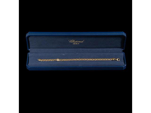 A chopard 'happy diamonds' bracelet in 18ct gold, l: 20 cm, weight: 20,6 g (+) - afbeelding 6 van  8