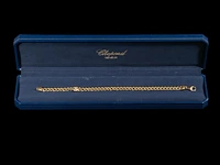 A chopard 'happy diamonds' bracelet in 18ct gold, l: 20 cm, weight: 20,6 g (+) - afbeelding 6 van  8