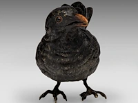 A cold-painted vienna bronze blackbird by franz xavier bergmann (1861-1936) 9 cm. (3.54 in.) - afbeelding 2 van  7