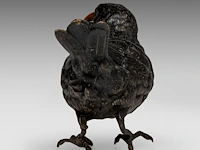 A cold-painted vienna bronze blackbird by franz xavier bergmann (1861-1936) 9 cm. (3.54 in.) - afbeelding 4 van  7