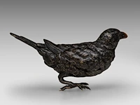 A cold-painted vienna bronze blackbird by franz xavier bergmann (1861-1936) 9 cm. (3.54 in.) - afbeelding 5 van  7