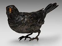 A cold-painted vienna bronze blackbird by franz xavier bergmann (1861-1936) 9 cm. (3.54 in.) - afbeelding 6 van  7