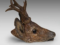 A cold-painted vienna bronze deer head 11.5 cm. (4.53 in.) - afbeelding 6 van  8