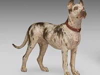 A cold-painted vienna bronze great dane 21.5 cm. (8.46 in.)