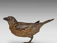 A cold-painted vienna bronze song thrush by franz xavier bergmann (1861-1936) 9.5 cm. (3.74 in.) - afbeelding 3 van  7