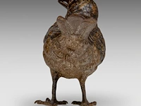 A cold-painted vienna bronze song thrush by franz xavier bergmann (1861-1936) 9.5 cm. (3.74 in.) - afbeelding 4 van  7
