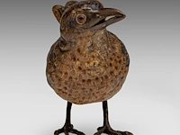A cold-painted vienna bronze song thrush by franz xavier bergmann (1861-1936) 9.5 cm. (3.74 in.) - afbeelding 6 van  7